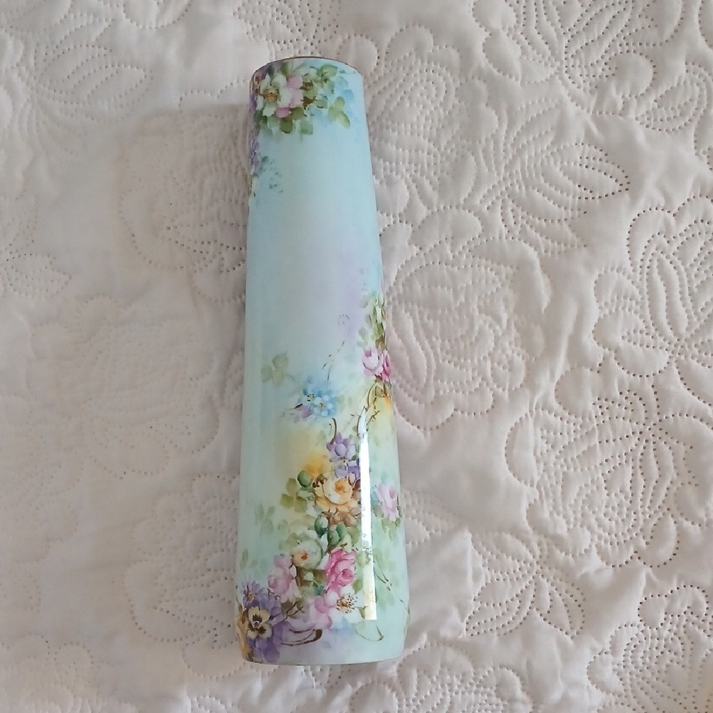 Vintage China Floral Ceramic Vase